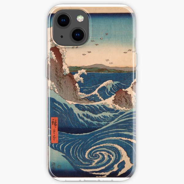 JAPON UKIYO-E UTAGAWA HIROSHIGE VAGUES Coque souple iPhone