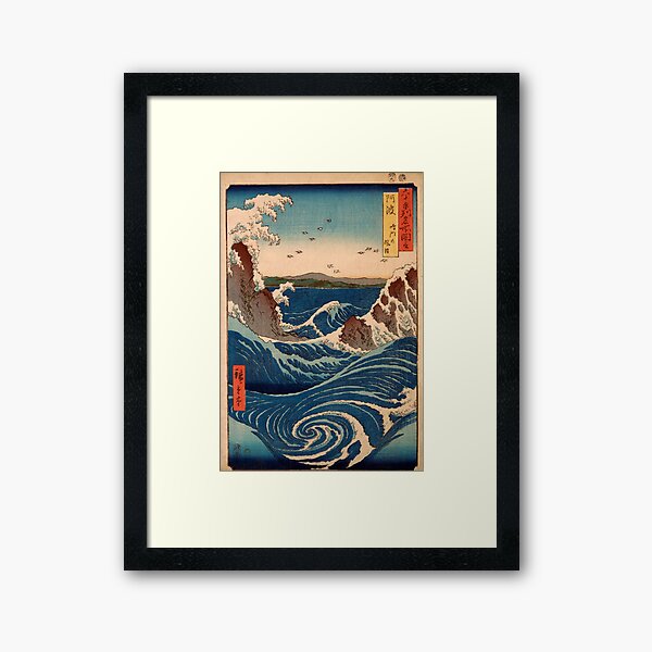 Aperçu de l'œuvre JAPON UKIYO-E UTAGAWA HIROSHIGE VAGUES créée et vendue par hslim.