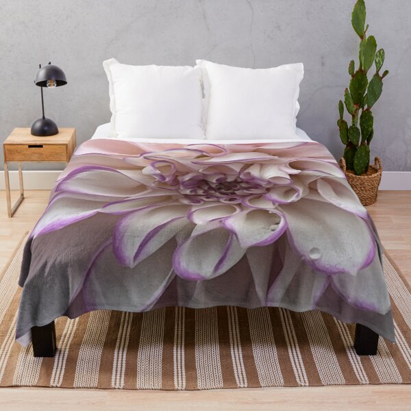 Item preview, Purple and White Macro Dahlia Flower designed and sold by Sonya Umble.