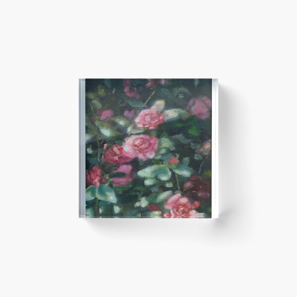 Item preview, camellias oil painting designed and sold by littleGardens.
