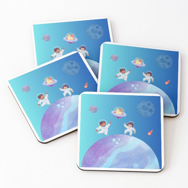 Item preview, Space Kids Astronauts Cat Spaceship designed and sold by PodiShawna.