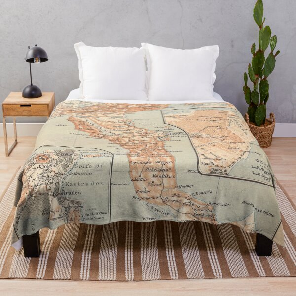 Item preview, Vintage Map of Corfu Greece (1911) designed and sold by BravuraMedia.