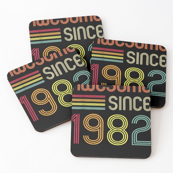Item preview, Awesome Since 1982 40th Birthday Retro designed and sold by ThibaultNguyen.