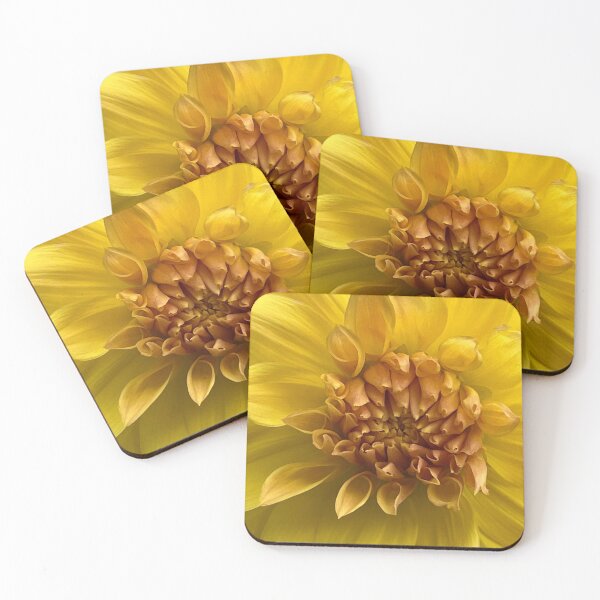 Item preview, Yellow Macro Dahlia Flower designed and sold by Sonya Umble.