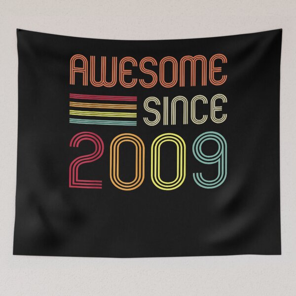 Item preview, Awesome Since 2009 13th Birthday Retro designed and sold by ThibaultNguyen.
