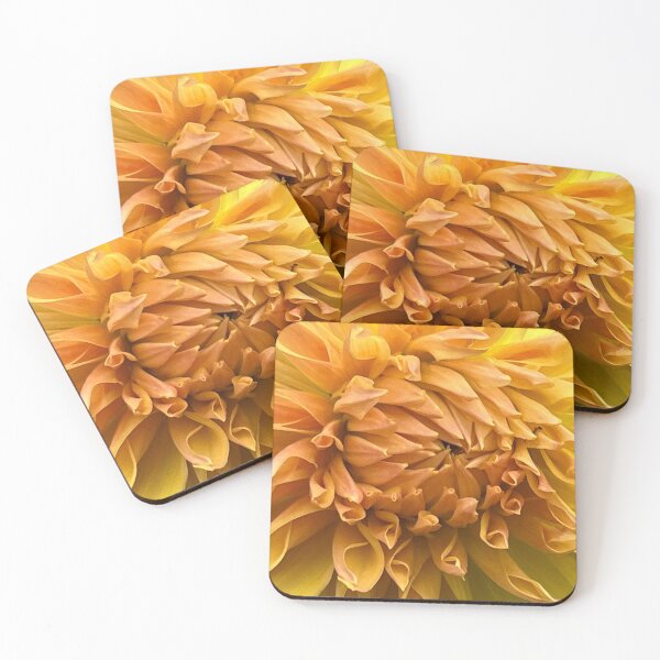 Item preview, Macro Peach Dahlia Flower designed and sold by Sonya Umble.