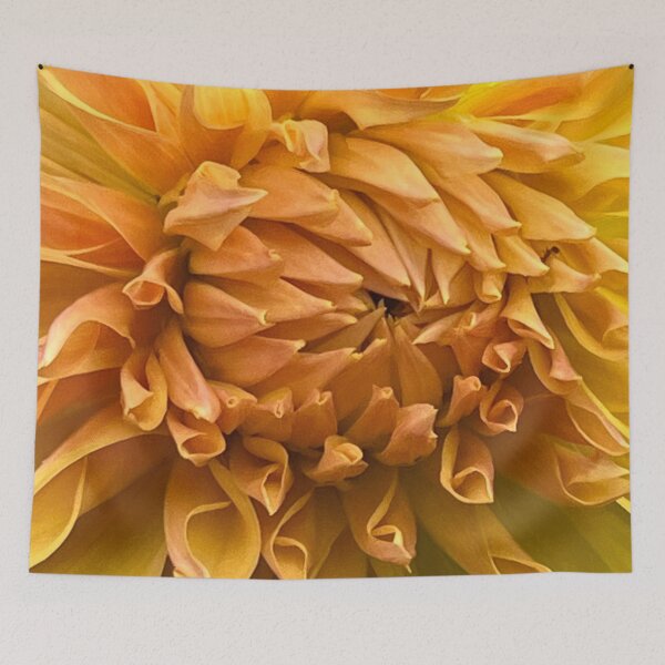 Item preview, Macro Peach Dahlia Flower designed and sold by Sonya Umble.