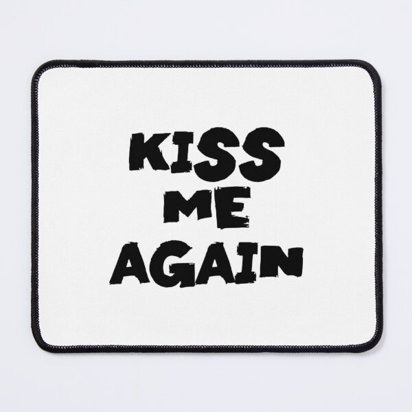 Item preview, Kiss Me Again Text Monochrome White designed and sold by Maryfeenland.