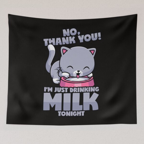 Item preview, Cat Only milk, No alcohol!  designed and sold by TiffanyHue.