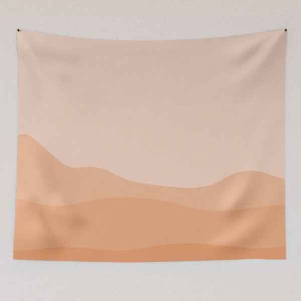 Item preview, Aesthetic Soft Orange Mountains designed and sold by GoodJobLola.