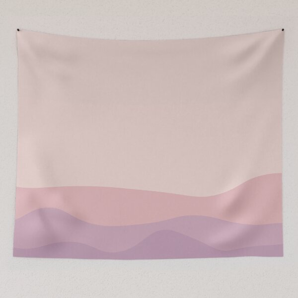 Item preview, Aesthetic Soft Pink Mountains designed and sold by GoodJobLola.