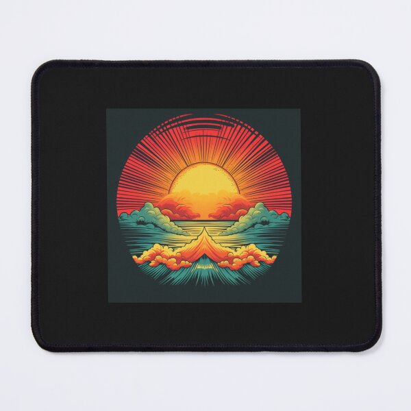 Item preview, Retro Sunset Rays Wavy designed and sold by wacykcyril8.