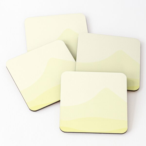 Item preview, Aesthetic Soft Yellow Mountains designed and sold by GoodJobLola.