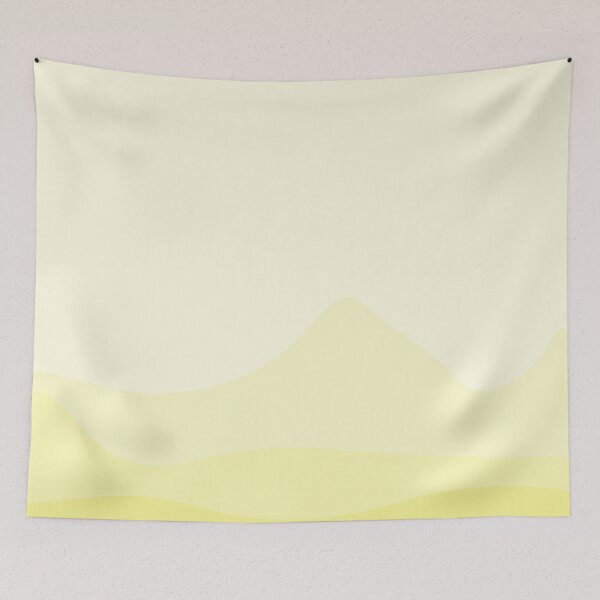 Item preview, Aesthetic Soft Yellow Mountains designed and sold by GoodJobLola.
