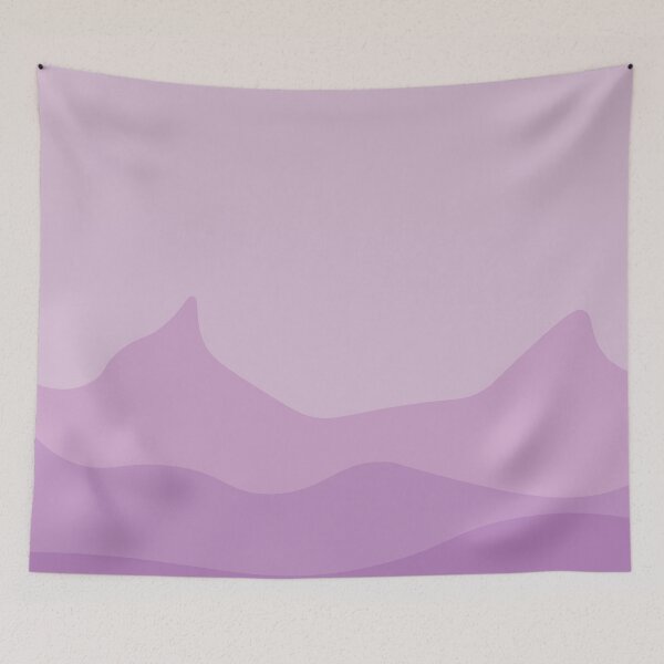 Item preview, Aesthetic Soft Purple Mountains designed and sold by GoodJobLola.