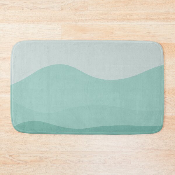 Item preview, Aesthetic Soft Teal Mountains designed and sold by GoodJobLola.
