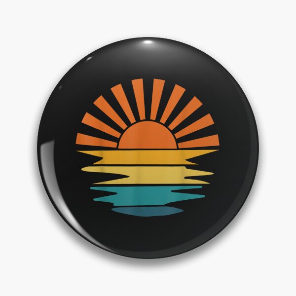 Item preview, Retro Sunset Rays Wavy Vintage Retro Sunshine Sun Rays vibes designed and sold by wacykcyril8.
