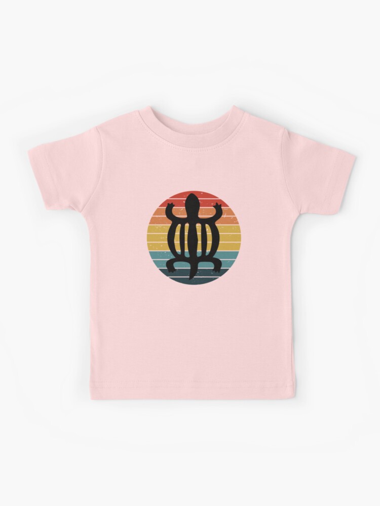 Thumbnail 1 of 2, Kids T-Shirt, Adinkra Denkyen African Crocodile Symbol designed and sold by heartsake.