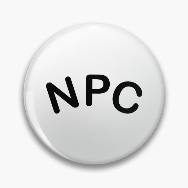 Item preview, NPC non playable character black text designed and sold by TheBlindBandit-.