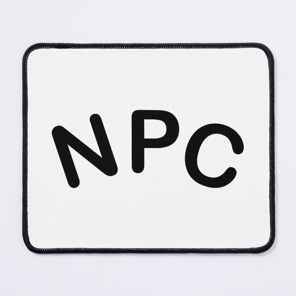 Item preview, NPC non playable character black text designed and sold by TheBlindBandit-.