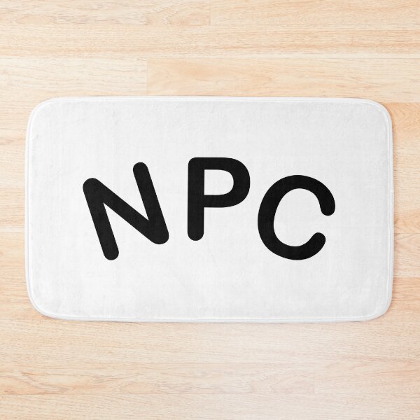 Item preview, NPC non playable character black text designed and sold by TheBlindBandit-.