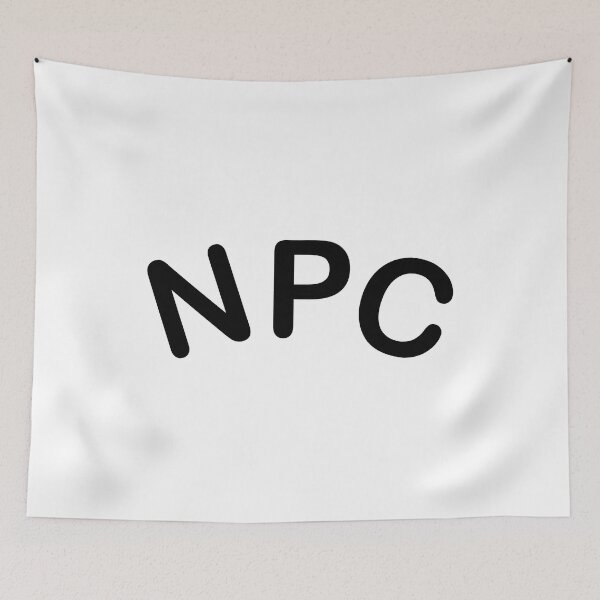 Item preview, NPC non playable character black text designed and sold by TheBlindBandit-.