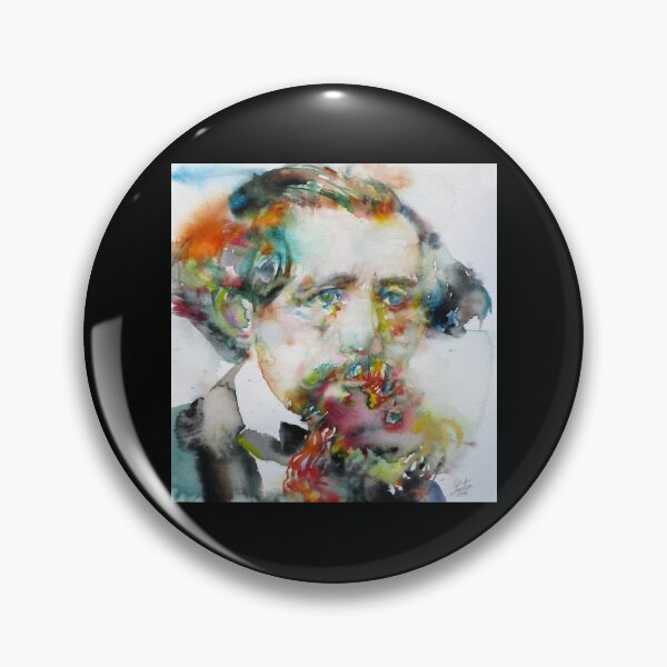 Item preview, CHARLES DICKENS - watercolor portrait.3 designed and sold by condon-alanex.