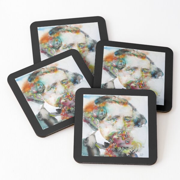 Item preview, CHARLES DICKENS - watercolor portrait.3 designed and sold by condon-alanex.