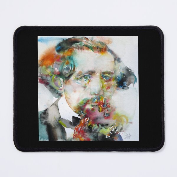 Item preview, CHARLES DICKENS - watercolor portrait.3 designed and sold by condon-alanex.