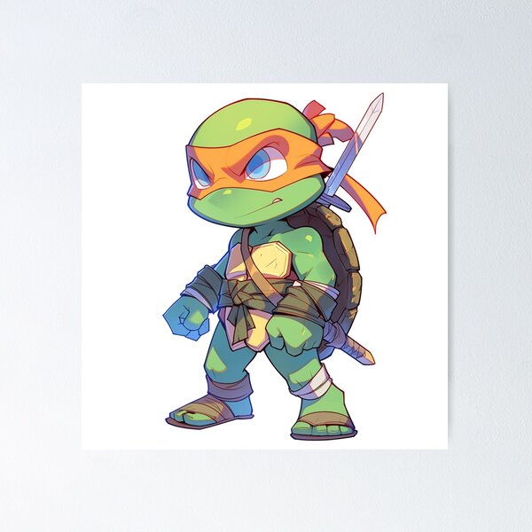 dibujos de tortugas ninja chibi