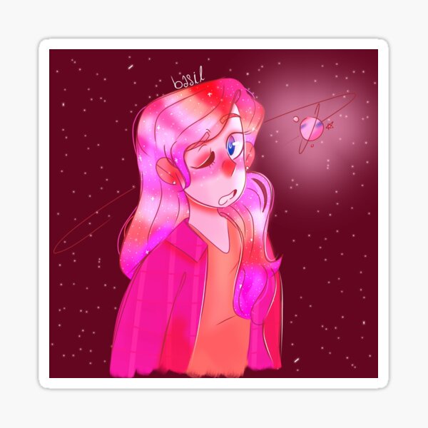 "Galaxy Zoe Murphy" Sticker by basilee Redbubble