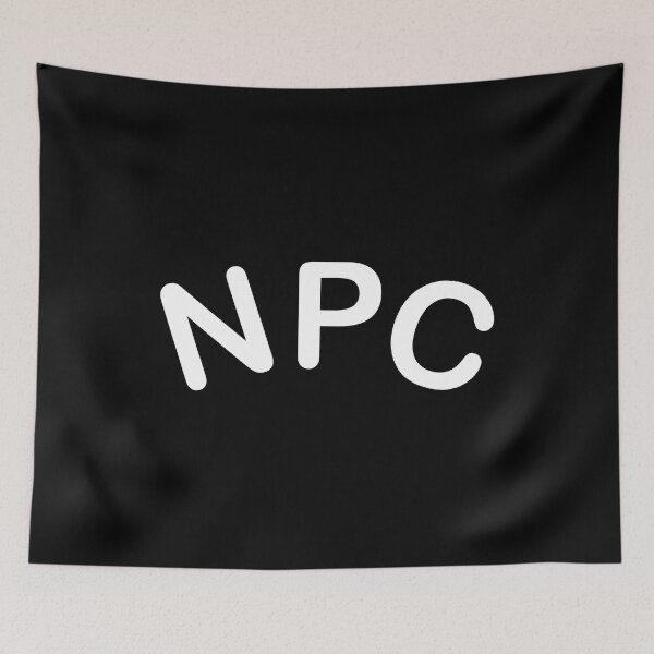 Item preview, NPC non playable character white text designed and sold by TheBlindBandit-.