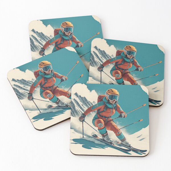 Item preview, Retro ski print ilustration  designed and sold by judyharriss.