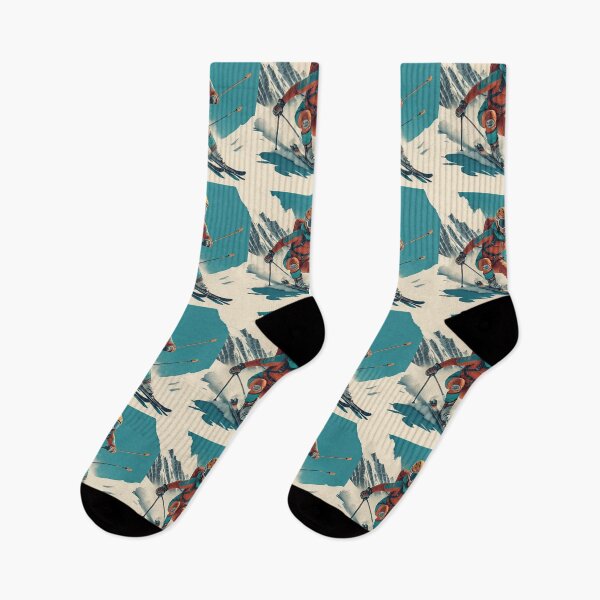 Item preview, Retro ski print ilustration  designed and sold by judyharriss.