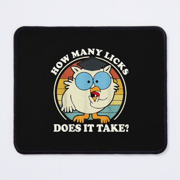 Item preview, Funny Owl How Many Licks Does It Take Retro Vintage Ex designed and sold by morgansaylor.