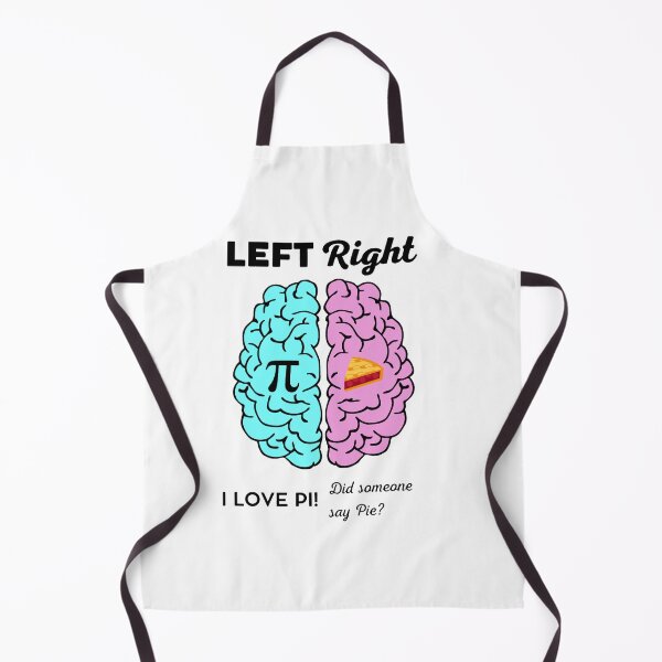 Item preview, Left Right Brain Hemisphere Pi Pie Math Joke  designed and sold by chodog2.