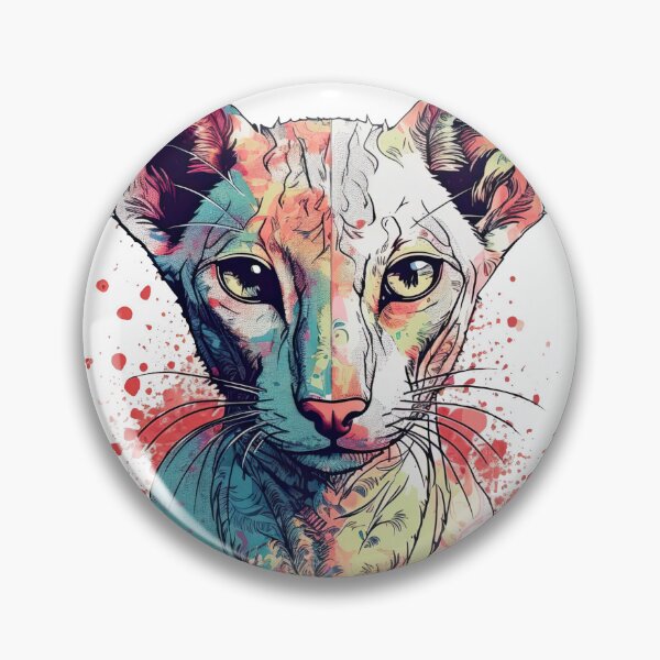 Artikelvorschau, Oriental Shorthair Meowtropolis: Mixed Media Cat Art in Modern Style entworfen und verkauft von DooodleGod.