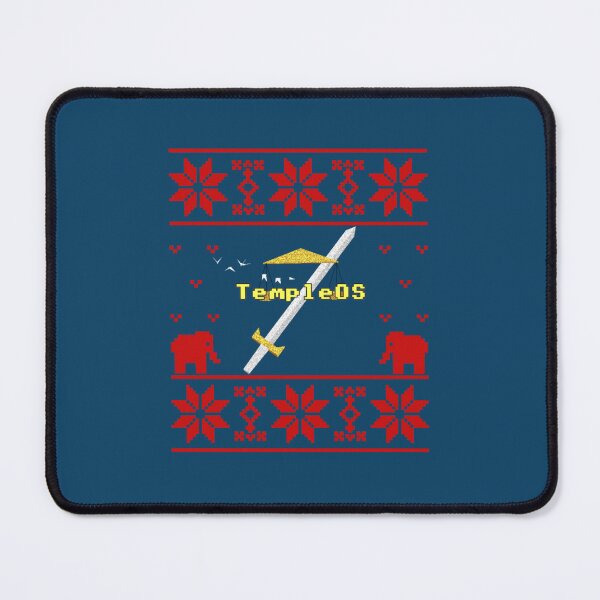 Item preview, Temple OS Christmas Terry Davis Programming Humor CIA Templeos Design with Elephants designed and sold by golyukdrte.