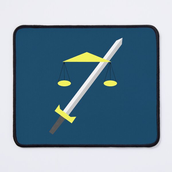 Item preview, TempleOS HD minimalist logo libra and sword designed and sold by golyukdrte.