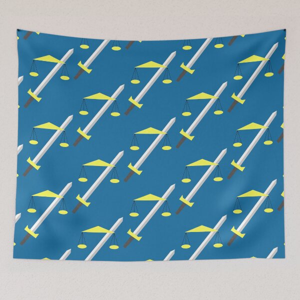 Item preview, TempleOS HD minimalist logo libra and sword designed and sold by golyukdrte.
