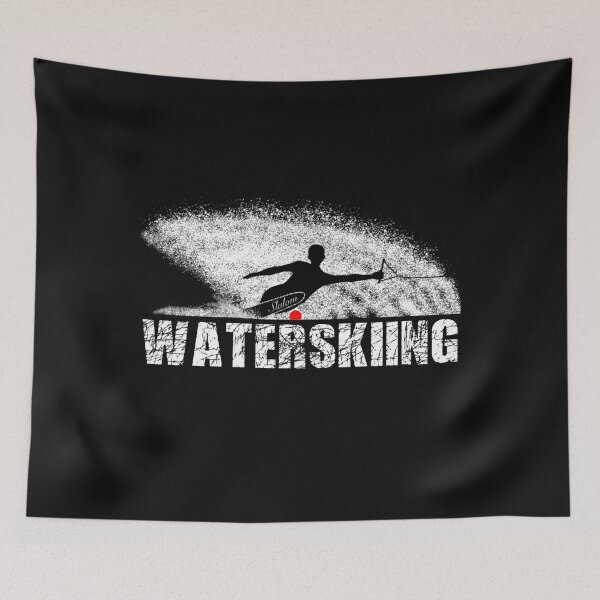 Item preview, Slalom waterskier silhouetted against spray Classic   designed and sold by Josetamy.
