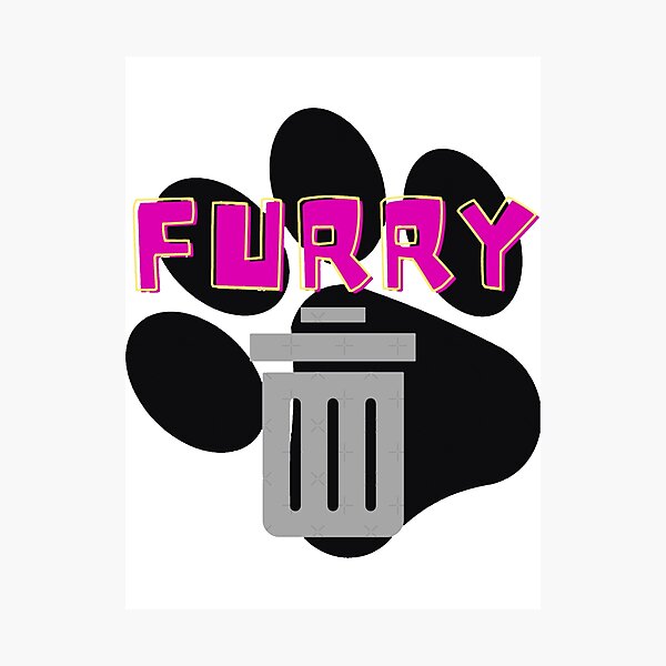 Item preview, Furry Trash Graphic Gay LGBT Furry Pride - Rosa Retro designed and sold by jeffer-lizzett.