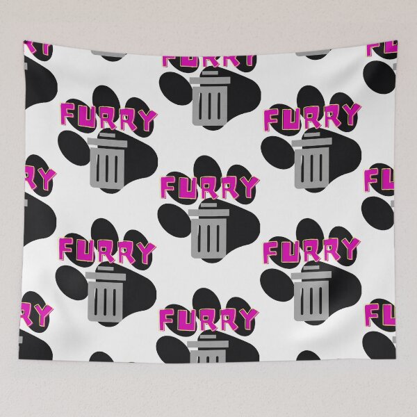 Item preview, Furry Trash Graphic Gay LGBT Furry Pride - Pink Retro designed and sold by jeffer-lizzett.
