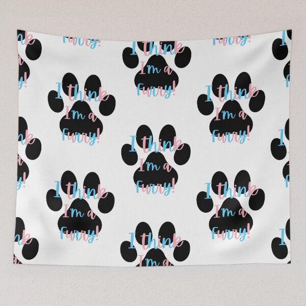 Item preview, I Think I_amp_39_m a Furry! Graphic - Trans Colors designed and sold by jeffer-lizzett.
