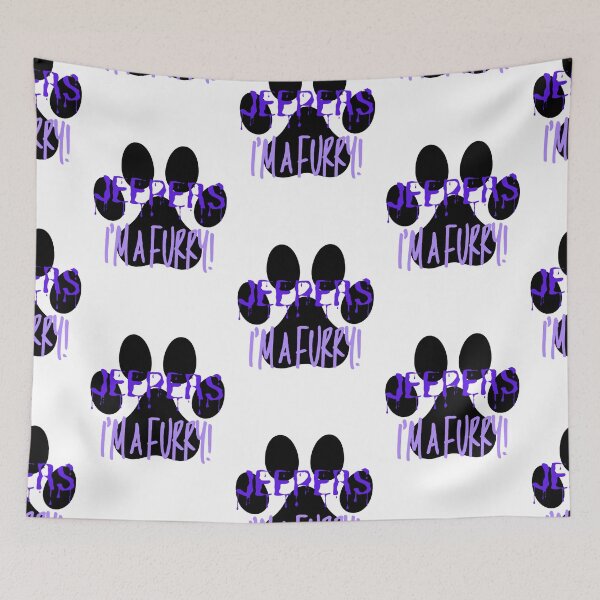 Item preview, Jeepers I_amp_39_m a Furry! Graphic - Purple designed and sold by jeffer-lizzett.