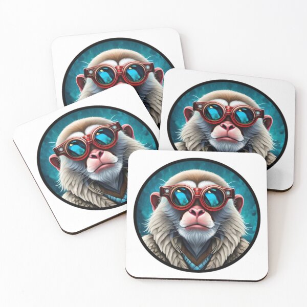 Item preview, Cool Monkey with Glasses designed and sold by gillys.