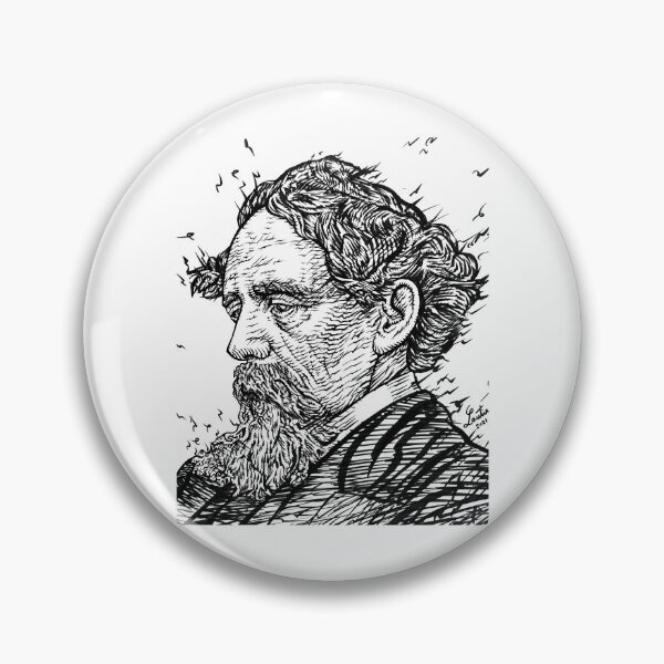 Artikelvorschau, CHARLES DICKENS - Tuscheporträt .2 entworfen und verkauft von wiles-wenonza.