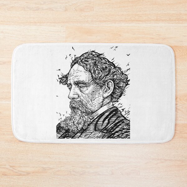 Item preview, CHARLES DICKENS - ink portrait .2 designed and sold by wiles-wenonza.