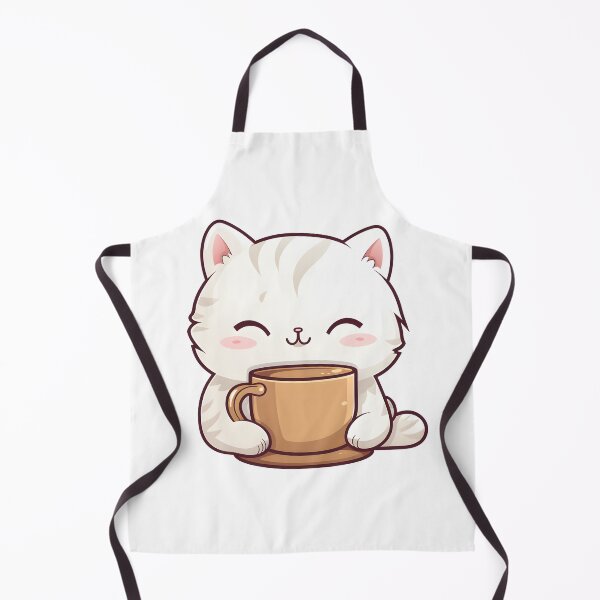 Item preview, Cat Drinking Coffee designed and sold by meeshkaart.