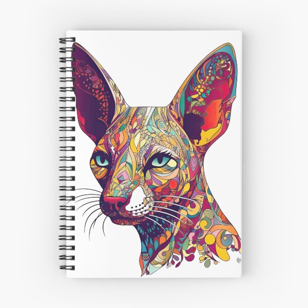Item preview, Oriental Shorthair and German Pointer-inspired digital art: Hyperrealistic Feline designed and sold by DooodleGod.